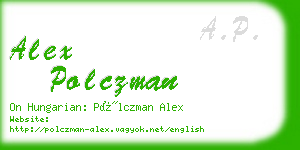 alex polczman business card